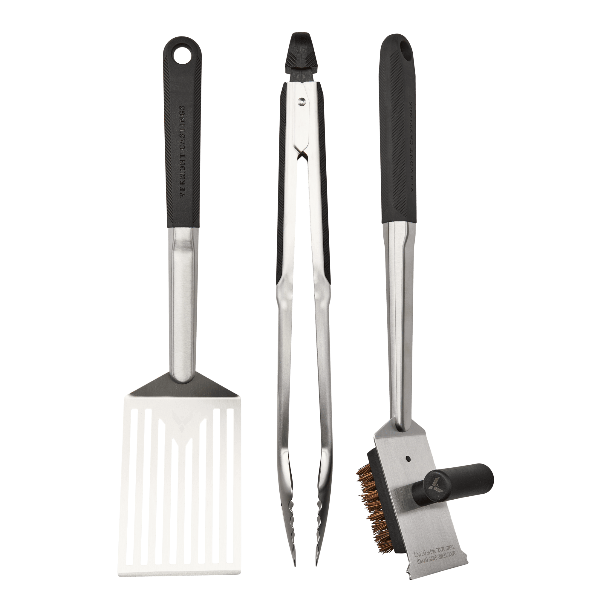 Vermont Castings Stainless Steel BBQ Grill Tool Set, 3-pc